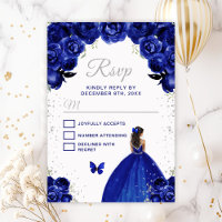 Dark Blue and Silver Dark Skin Princess