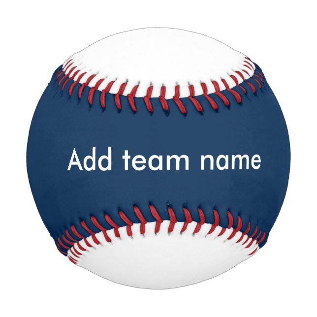 Dark Blue and White Baseball (Front)