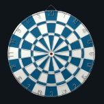 Dark Blue And White Dartboard<br><div class="desc">Dark Blue And White Dart Board</div>