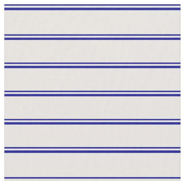 Dark Blue and White Lines Pattern Fabric (Close Up)