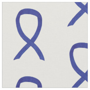 Dark Blue Awareness Ribbon Angel Custom Material Fabric
