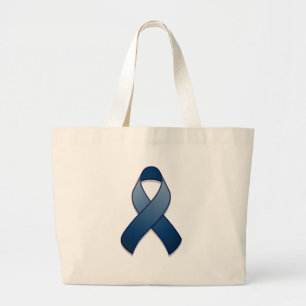 Dark Blue Awareness Ribbon Bag