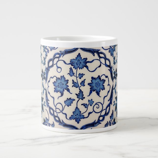 Dark Blue Batik Beauty Speciality Mug (Front)