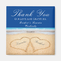 Dark Blue Beach 2 Hearts in the Sand Wedding