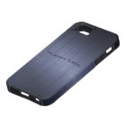 Dark Blue Brushed Aluminium Metal Look-Monogram