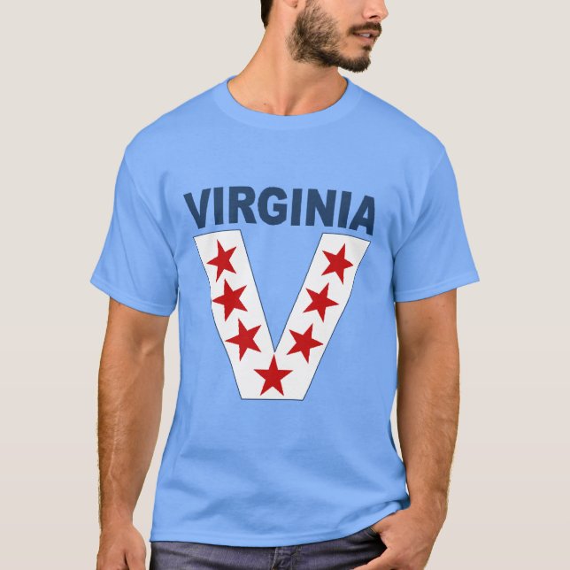 Dark blue caroline VIRGINIA VICTORY T-shirt (Front)