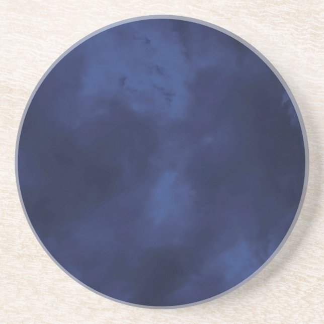Dark blue clouds coaster (Front)
