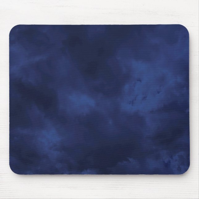 Dark blue clouds mouse pad (Front)