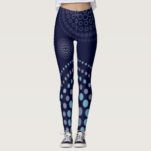 Dark Blue colour Printed Leggings pants 