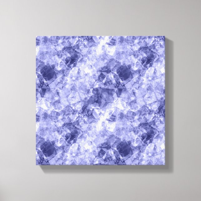 Dark Blue Crumpled Texture Canvas Print (Front)
