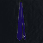 Dark Blue Custom Letter P Gravitas Font Business  Tie<br><div class="desc">This dark blue neck tie, with matching front and back, is elegantly enhanced by a pale purple "P" monogram in the distinguished Gravitas font. The deep blue offers timeless sophistication, while the soft-toned monogram adds a subtle yet personalised statement. Perfect for formal occasions or meaningful gifts, it blends tradition with...</div>