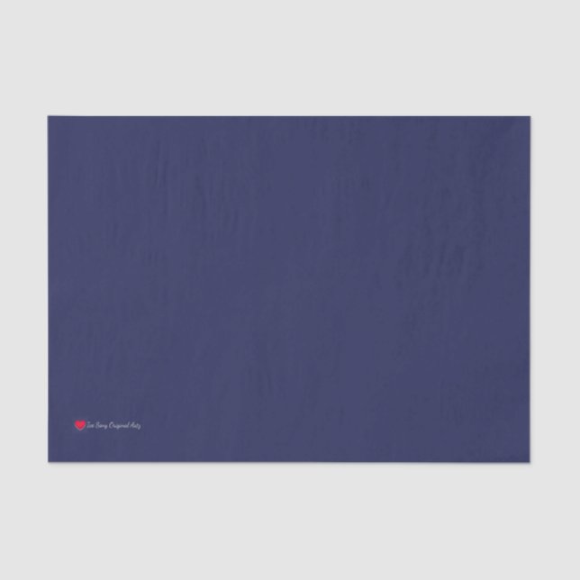 Dark Blue Decoupage Matching Tissue Paper (Front)