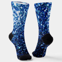 Dark Blue deep shiny faux glitter sparkles