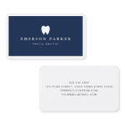 Dark blue dentist tooth logo modern minimalist