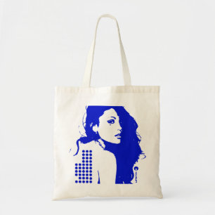 Dark Blue Disco music Tote Bag
