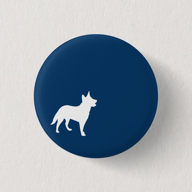 Dark Blue Dog Button (Front)