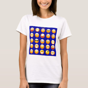 dark blue emojis T-Shirt