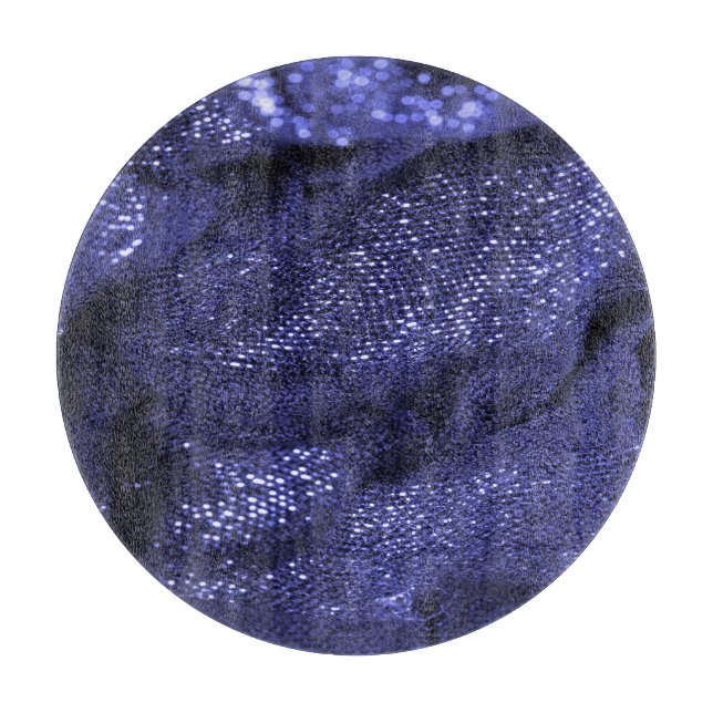 Dark Blue Fabric: Decorative Texture. Cutting Board (Front)