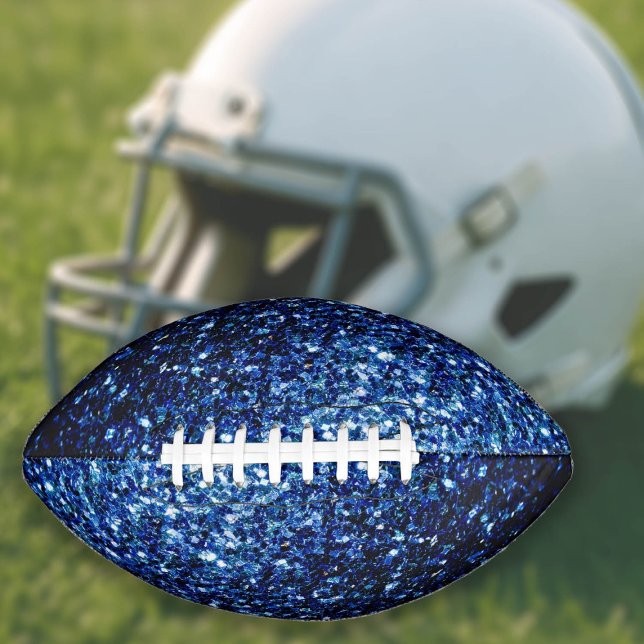 Dark blue faux glitter sparkles bling football (Creator Uploaded)