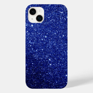 Dark Blue Glitter Design Case-Mate iPhone 14 Plus Case