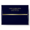 Dark Blue & Gold Invitation Envelope