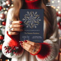 Dark Blue & Gold Midnight Sparkle Stars New Year