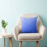 Dark blue gradient geometric mesh pattern cushion<br><div class="desc">Cool light dark ombre gradient geometric mesh patterned pillow home decor for modern rooms. 
Triangle geometric mesh with light dark blue ombre gradient.</div>