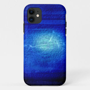 Dark blue grunge wall background graphic design Case-Mate iPhone case