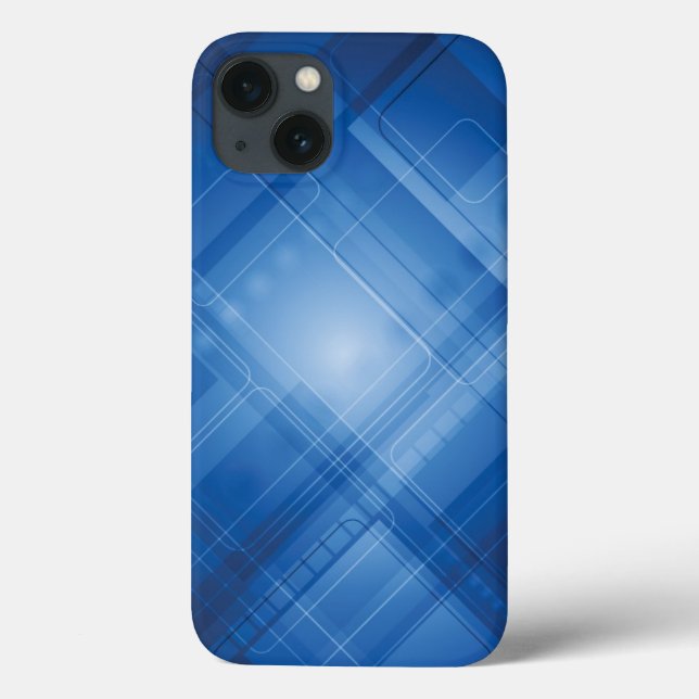 Dark blue hi-tech background Case-Mate iPhone case (Back)