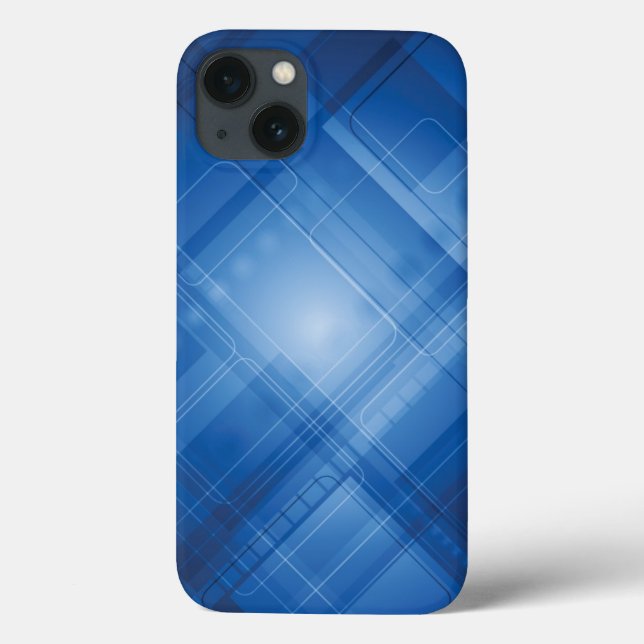 Dark blue hi-tech background Case-Mate iPhone case (Back)