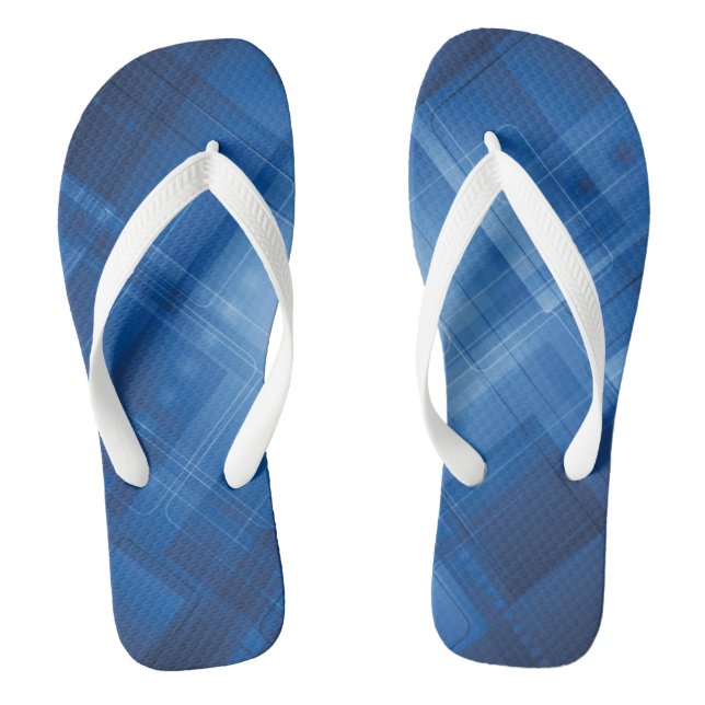Dark blue hi-tech background jandals (Footbed)