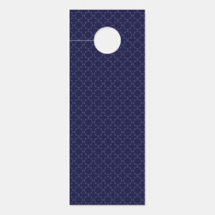 Dark Blue Islamic Geometric Pattern Door Hanger