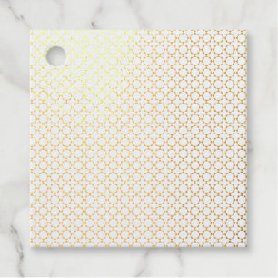 Dark Blue Islamic Geometric Pattern Favour Tags