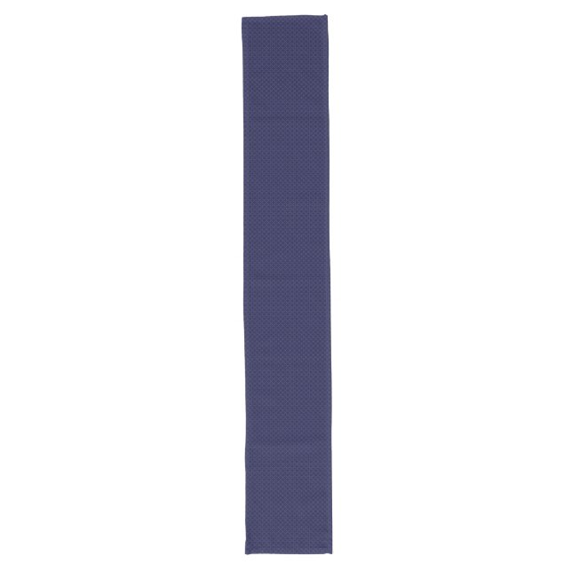 Dark Blue Islamic Geometric Pattern Long Table Runner (Front)