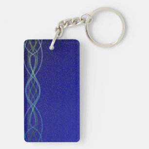 Dark Blue Key Ring