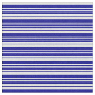 Dark Blue & Lavender Coloured Striped Pattern Fabric