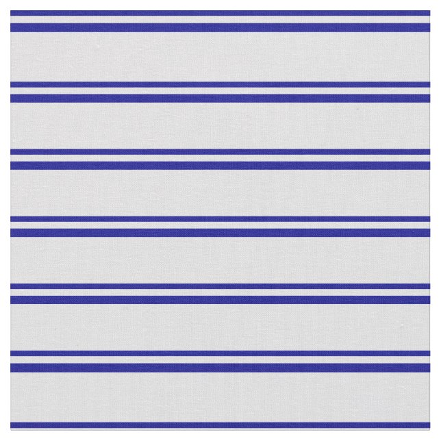 Dark Blue & Lavender Striped Pattern Fabric (Close Up)