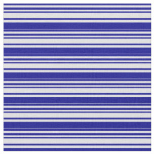 Dark Blue & Lavender Stripes Fabric