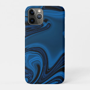 Dark Blue Marbleised Decorative iPhone / iPad case