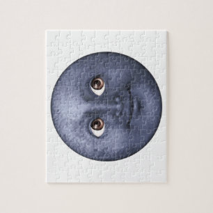 Dark Blue Moon - Emoji Jigsaw Puzzle