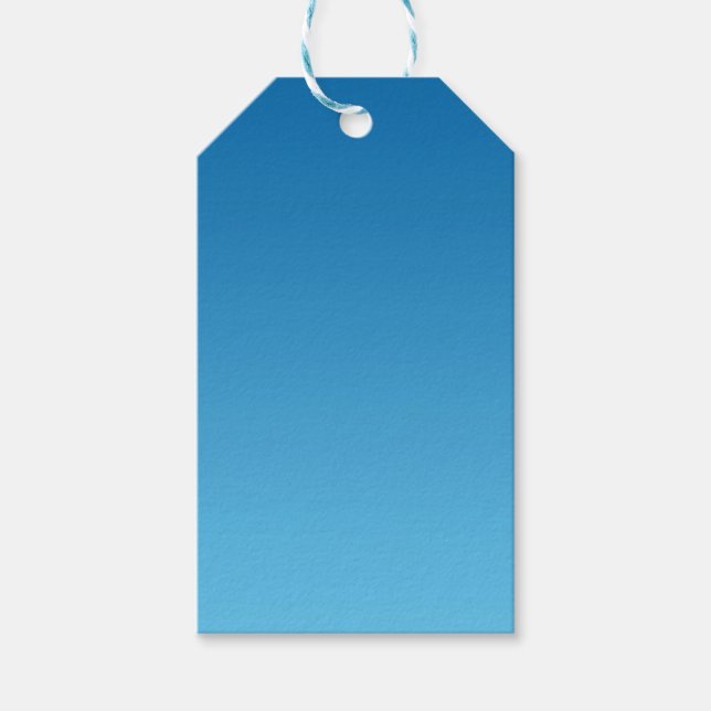 Dark Blue Ombre Gift Tags (Front)