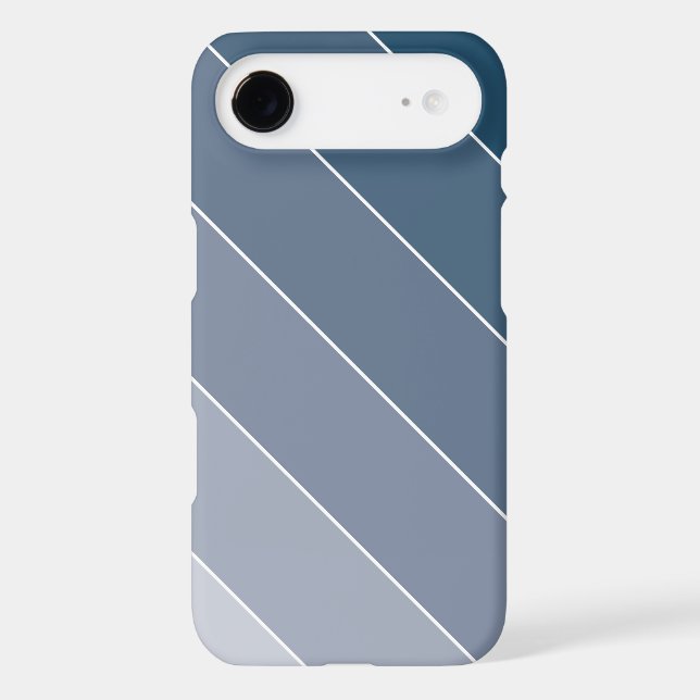 Dark Blue Ombré Stripes Case-Mate iPhone Case (Back)