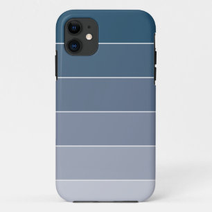 Dark Blue Ombré Stripes Case-Mate iPhone Case