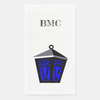 Dark Blue Owl Lantern Napkins