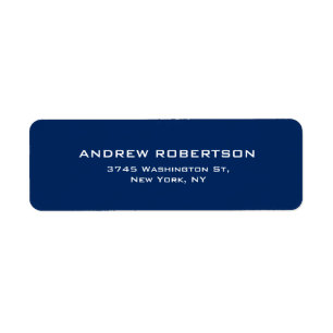 Dark Blue Plain Elegant Contemporary Unique