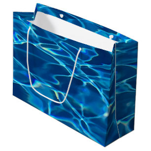 Dark Blue Pool Water  Large Gift Bag
