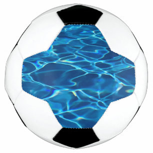 Dark Blue Pool Water  Soccer Ball