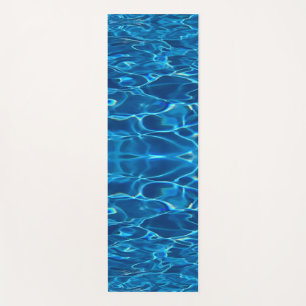 Dark Blue Pool Water Yoga Mat