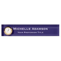 Dark Blue Professional Plain Modern