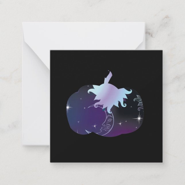 Dark Blue Pumpkin Card (Front)